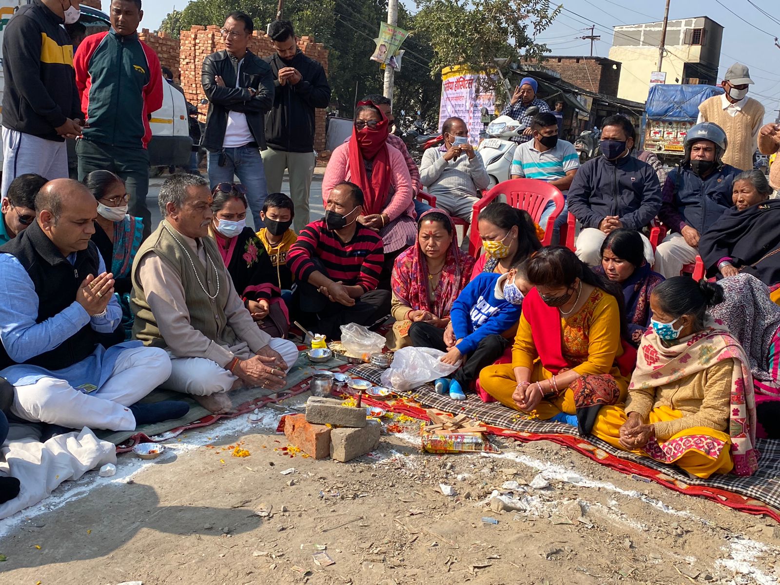 भाजपा नेता बीर सिंह पंवार ने किया जीत बहादुर थापा द्वार का शिलान्यास