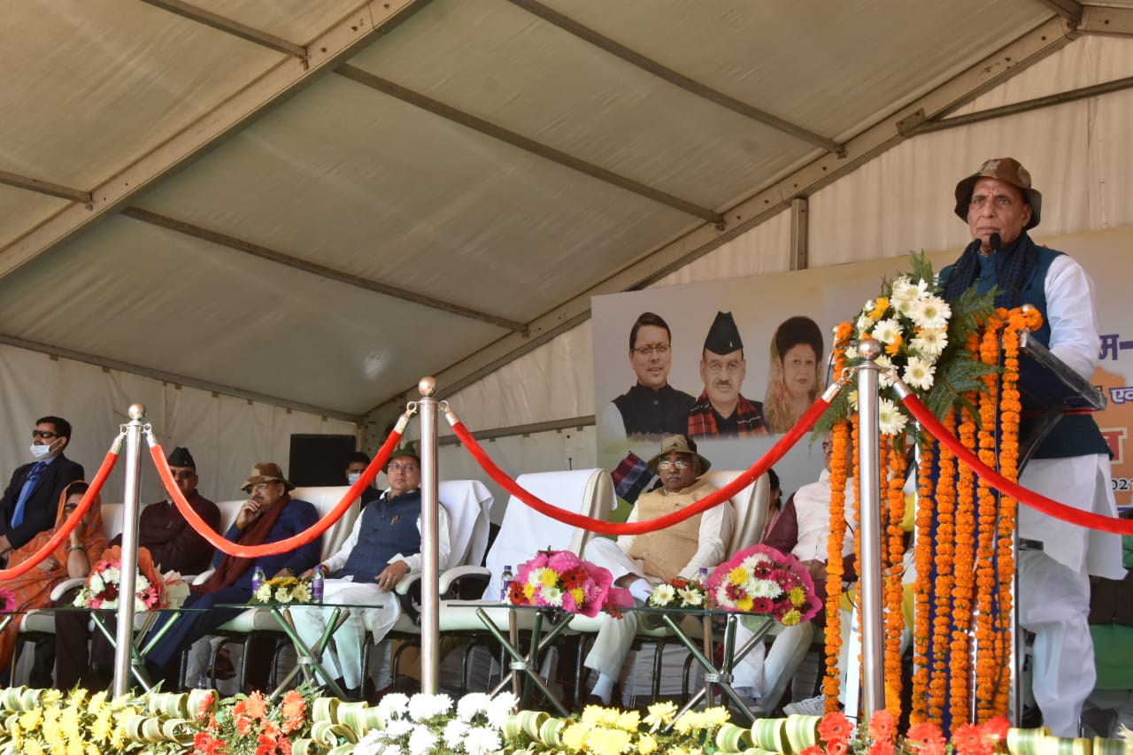 दून में बनेगा भव्य सैन्य धाम, केंद्रीय रक्षा मंत्री राजनाथ सिंह और CM धामी नेकिया गया भूमि पूजन