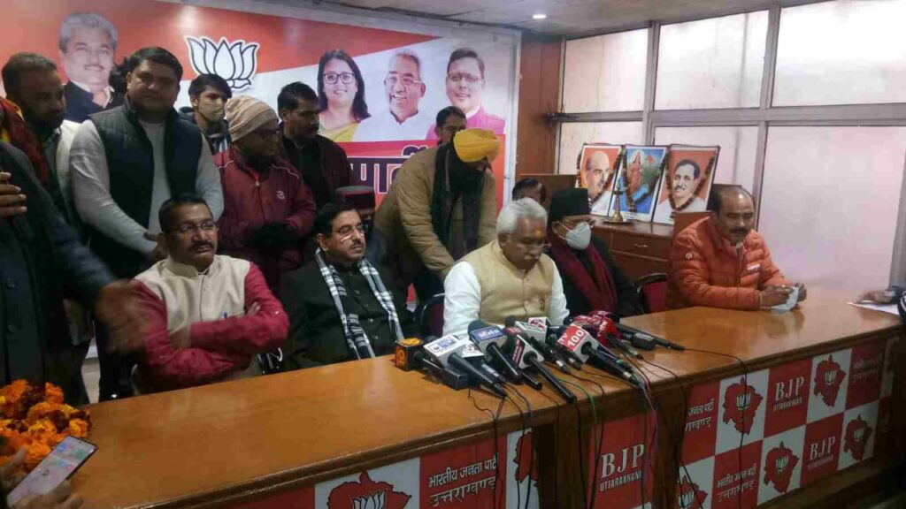 कांग्रेस के पूर्व प्रदेश अध्यक्ष किशोर उपाध्याय भाजपा में शामिल