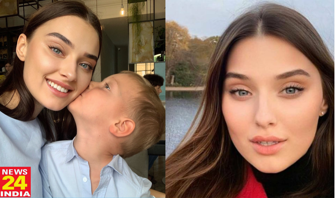 बेटे संग यूक्रेन छोड़ने को मजबूर हुई पूर्व मिस यूक्रेन Veronika Didusenko