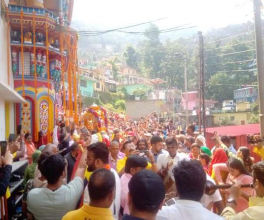 बाबा केदार की चल विग्रह डोली शीत कालीन प्रवास स्थल से रवाना, दर्शनों के लिए उमड़े भक्त