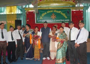 14वीं गढ़वाल राइफल के 41 वें स्थापना दिवस समारोह में लिया कैबिनेट मंत्री गणेश जोशी ने हिस्सा