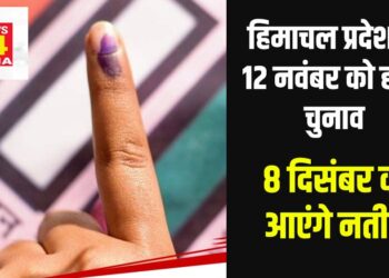 हिमाचल में बजा चुनावी बिगुल, 12 नवंबर को मतदान, 8 दिसंबर को वोटों की गिनती