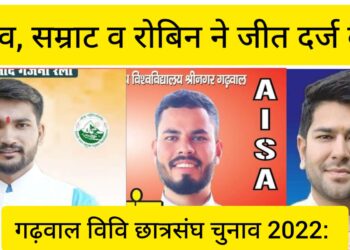 गढ़वाल विवि छात्रसंघ चुनाव : निर्दलीय गौरव ने अध्यक्ष पद पर ABVP और NSUI को दी करारी शिकस्त