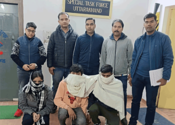 लोन के नाम पर ठगी करने वाले गिरोह का STF ने किया भंडाफोड़