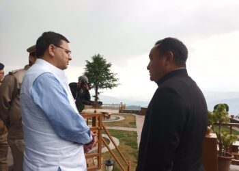 सीएम धामी अचानक पहुंचे मुक्तेश्वर, कई कार्यो का किया स्थलीय निरीक्षण