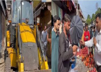 हल्द्वानी में निगम का एक्शन, अतिक्रम हटाओ अभियान के तहत चलाया जेसीबी