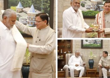 दिल्ली दौरे के दूसरे दिन मुख्यमंत्री धामी ने कैबिनेट मंत्री पुरुषोत्तम रुपाला से की मुलाकात