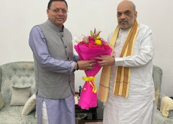 गृहमंत्री अमित शाह से मिले सीएम धामी, सीएम धामी के कार्यकाल के 2 वर्ष पूर्ण होने पर गृहमंत्री शाह ने दी बढ़ाई