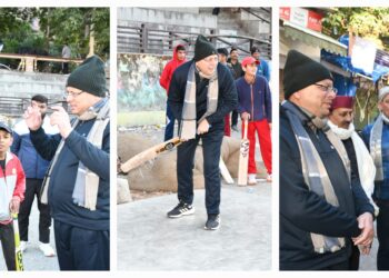 मुख्यमंत्री धामी का अनोखा अंदाज, नैनीताल में बच्चों के साथ खेले क्रिकेट और पर्यटकों को पिलाई चाय