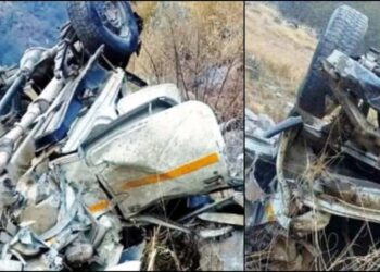 यह गहरी खाई में गिरी बोलेरो, पिता की मौके पर मौत, कुछ घंटे बाद मिला गाड़ी से छिटका बच्चा