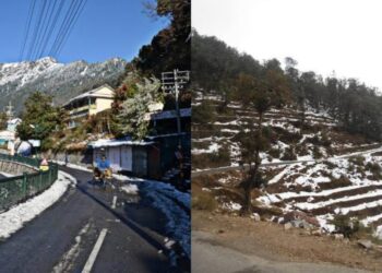 धूप के साथ गिरने लगी बर्फ, नैनीताल और मुक्तेश्वर का ये नज़ारा देख लोग भी हुए हैरान