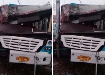 हल्द्वानी : सुबह रामपुर रोड में रोडवेज बस की ट्रक से भिड़ंत, बस चालक घायल